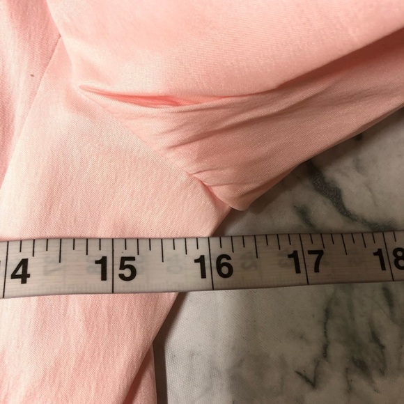 Veronique Young tie-waist formal blouse Pink Bling Detail Size 4 NWT - Picture 8 of 8